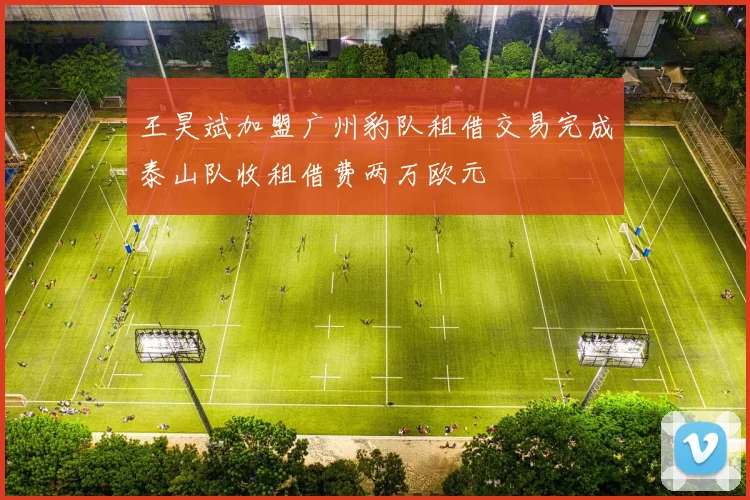 王昊斌加盟广州豹队租借交易完成泰山队收租借费两万欧元