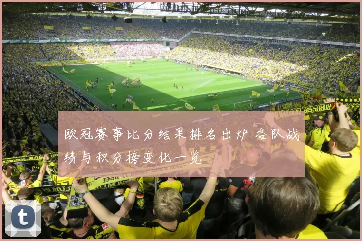 欧冠赛事比分结果排名出炉 各队战绩与积分榜变化一览